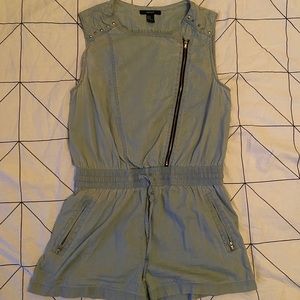 Forever 21 light denim romper